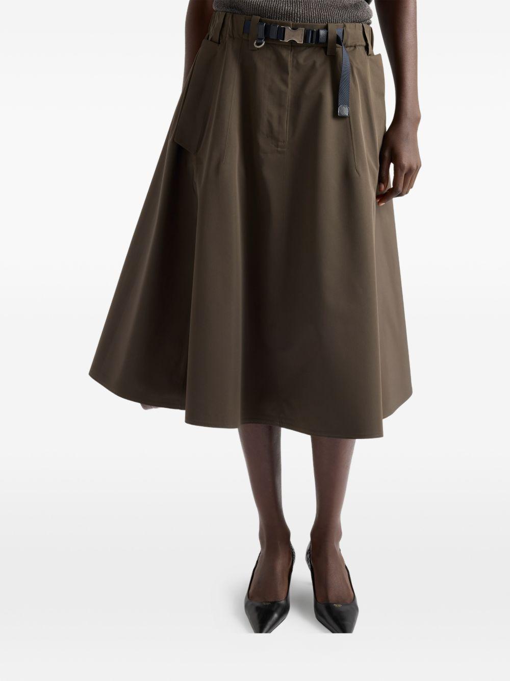 Technical fabric circle skirt 21H02518UU S-OOOF0334 PRADA 