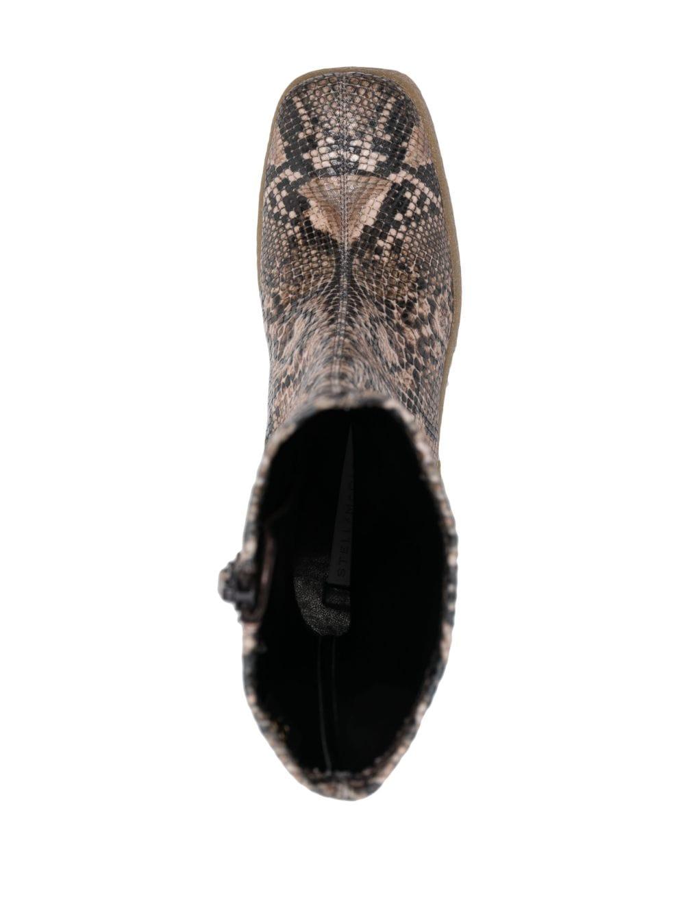 105mm snakeskin-effect ankle boots<BR/><BR/> 800252AP0180 2007 STELLA McCARTNEY 