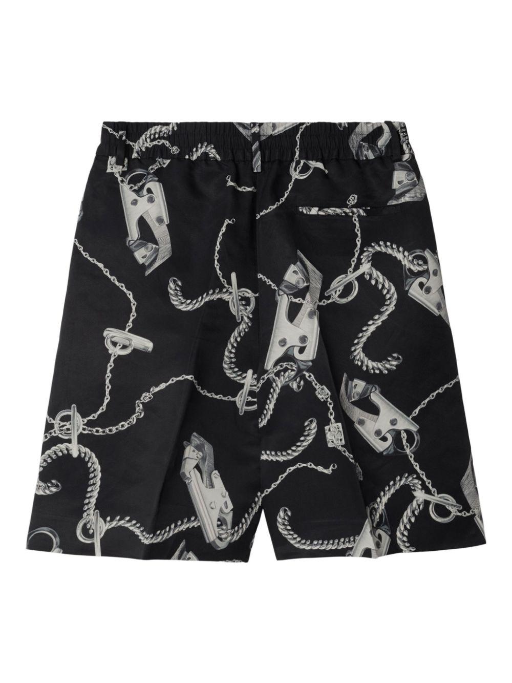 Chain shorts 8088957 SILVER/BLACK BURBERRY 