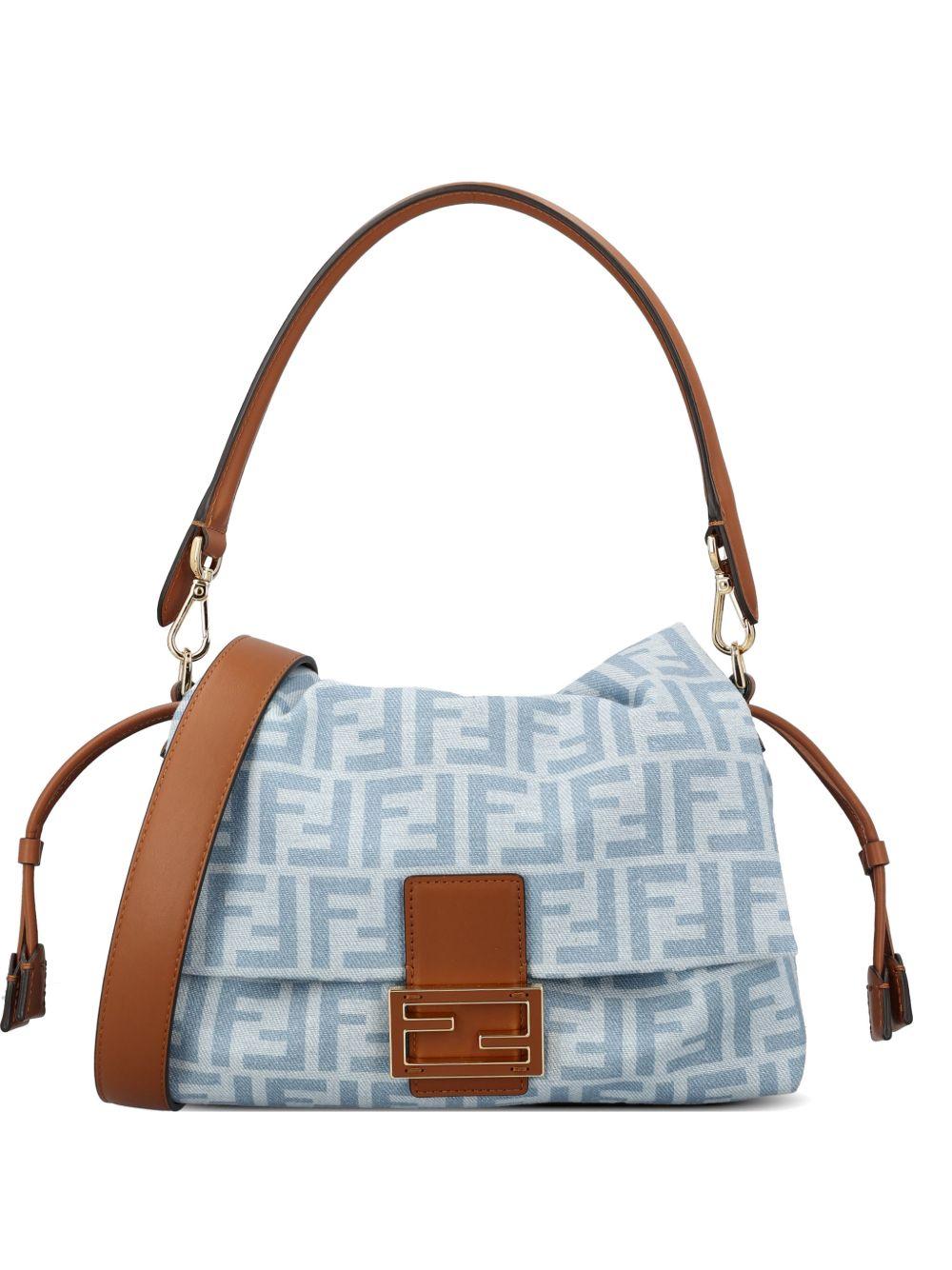 Mamma Baguette Medium denim bag 8BR833 AY6QF1WM6 FENDI 