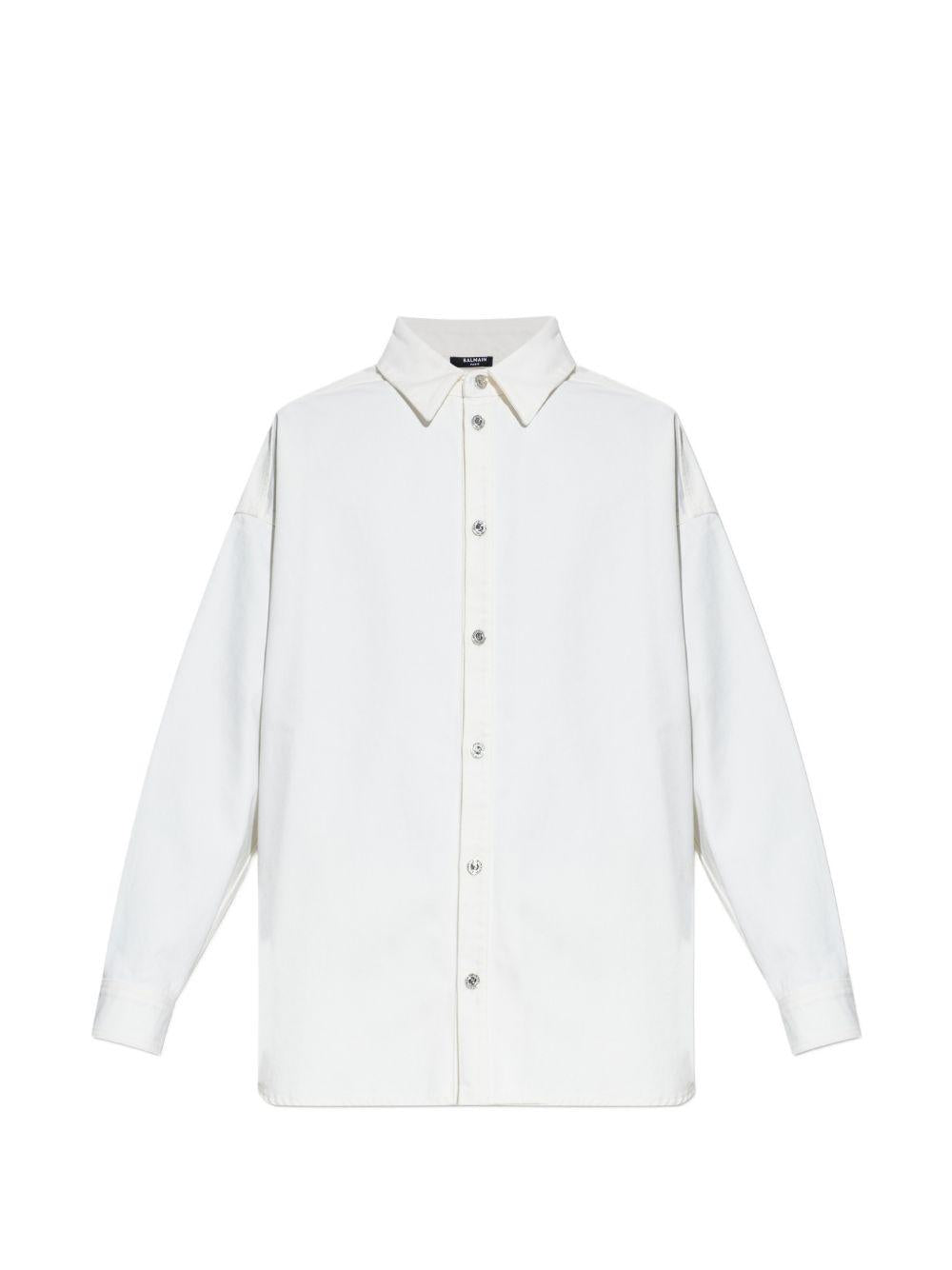 Denim shirt GH1HC150DG14 0FC BALMAIN 