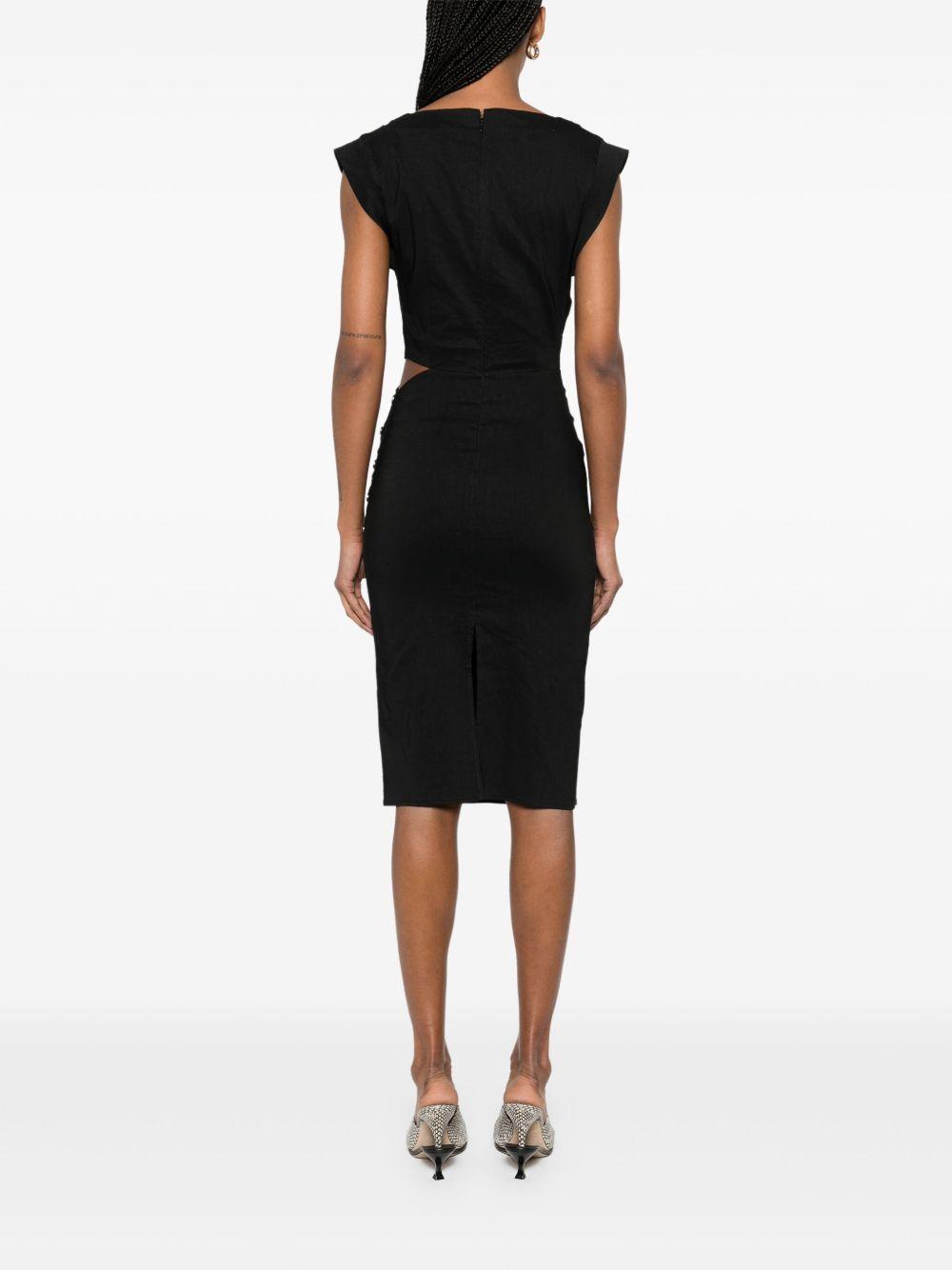Cielo midi dress<BR/><BR/> 104955. A0IMZ99 PINKO 