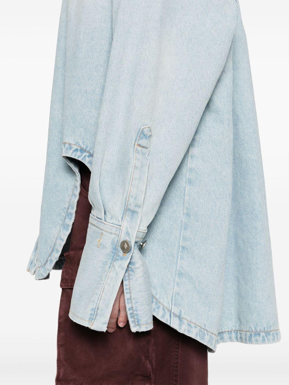 Spread-collar denim coat<BR/><BR/><BR/> 247WCB68 D049176 THE ATTICO 