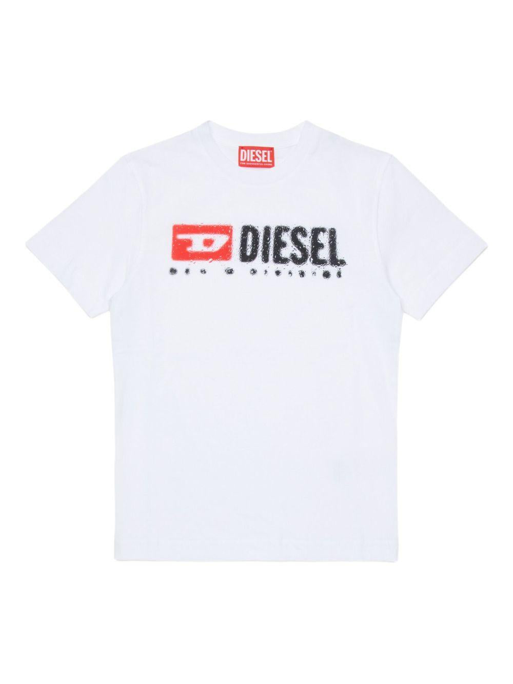 tadjustk14 T-shirt with printed logo J02475 00YI9K100 DIESEL KID 