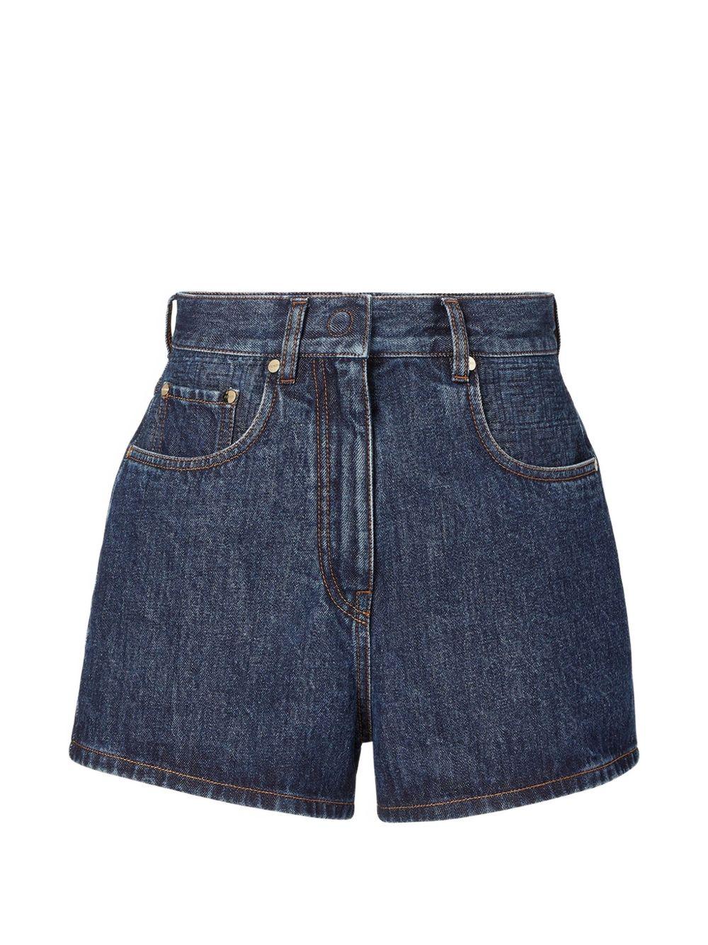 denim shorts FLP861 AW82F1UKI FENDI 