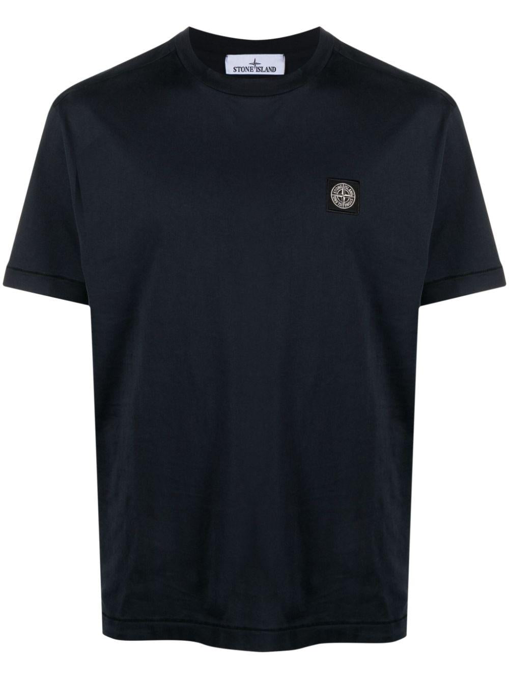 Compass-patch cotton T-shirt<BR/><BR/><BR/> 2100039 S0013V0020 STONE ISLAND 