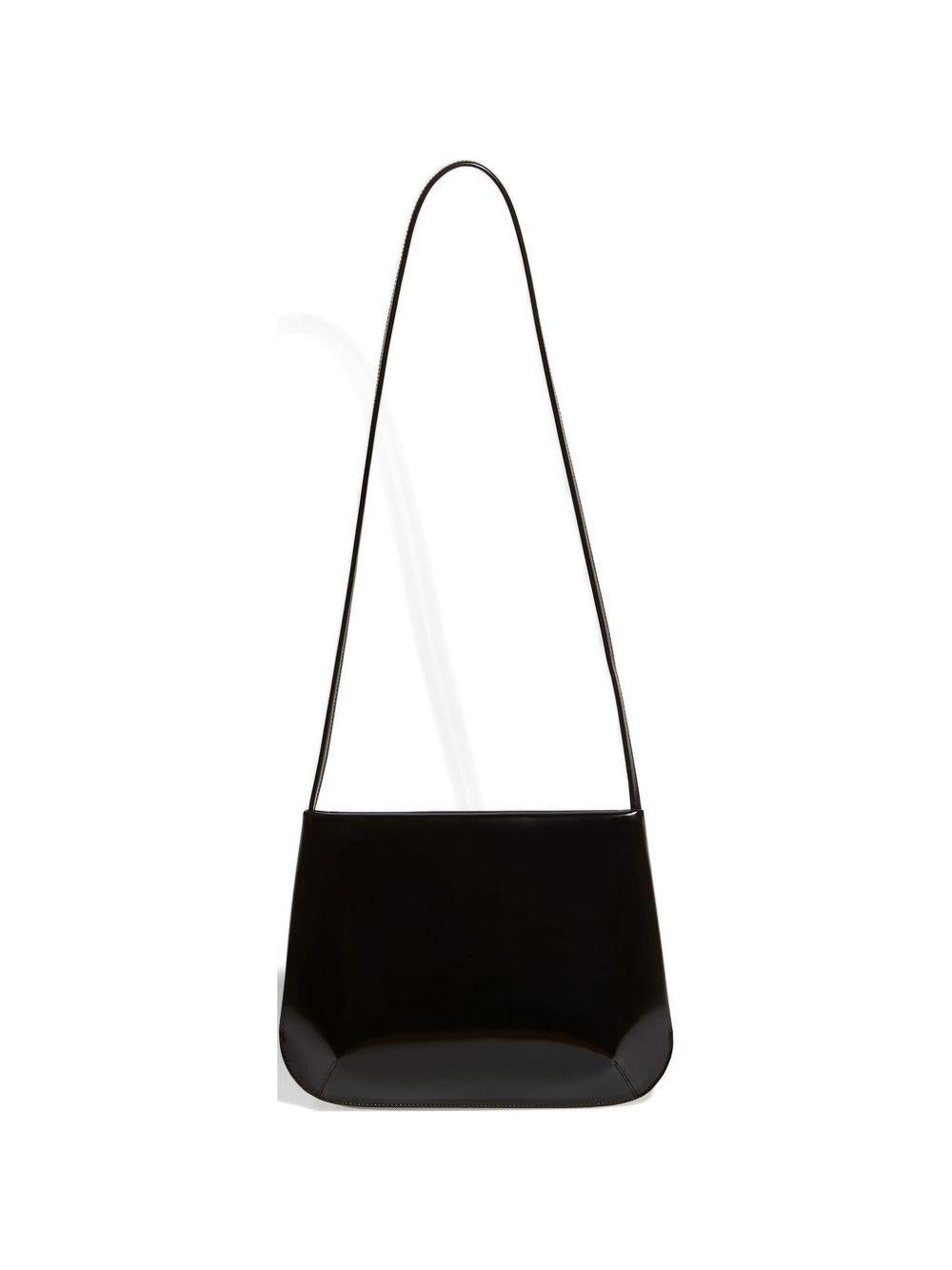 Loge leather shoulder bag LOGEBAG NOIRSPAZZOLATO FANE 