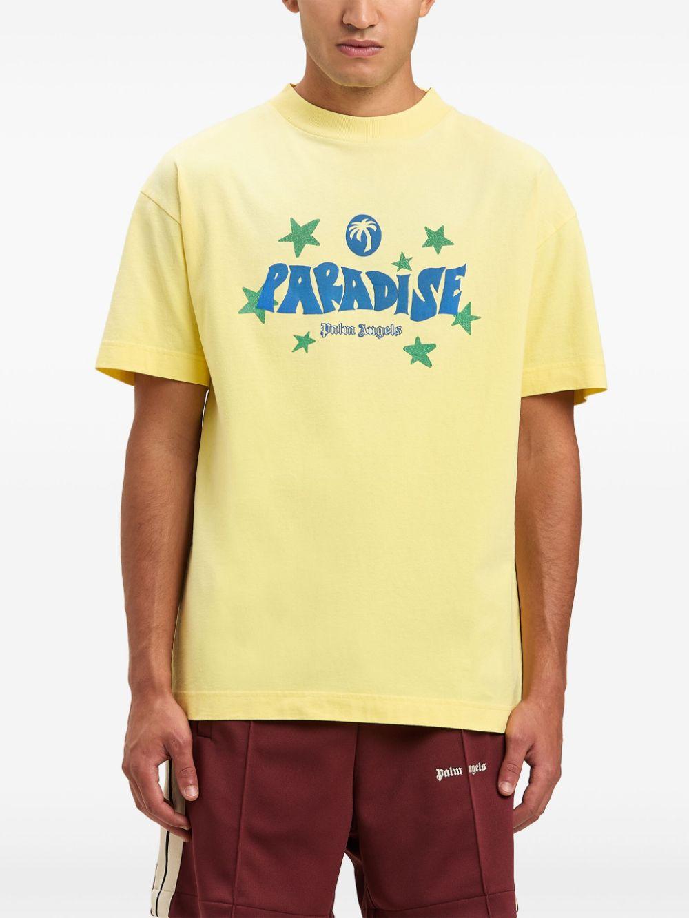 Paradise Palm T-shirt<BR/><BR/><BR/> PMAA001S25JER001 1845 PALM ANGELS 