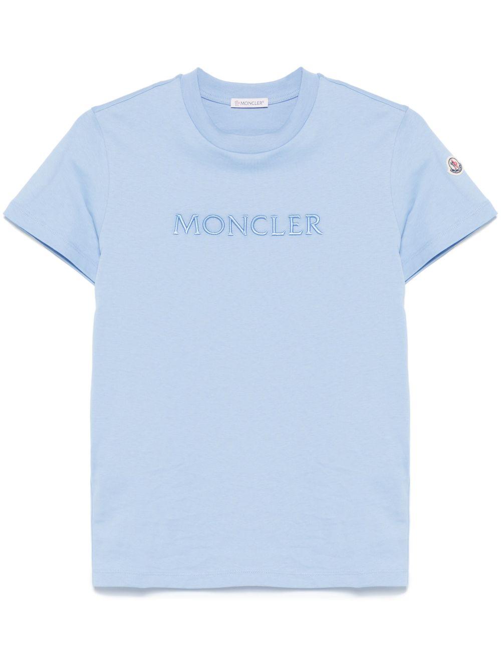 Embroidered tonal logo T-Shirt K10938C00008 89AUO713 MONCLER 