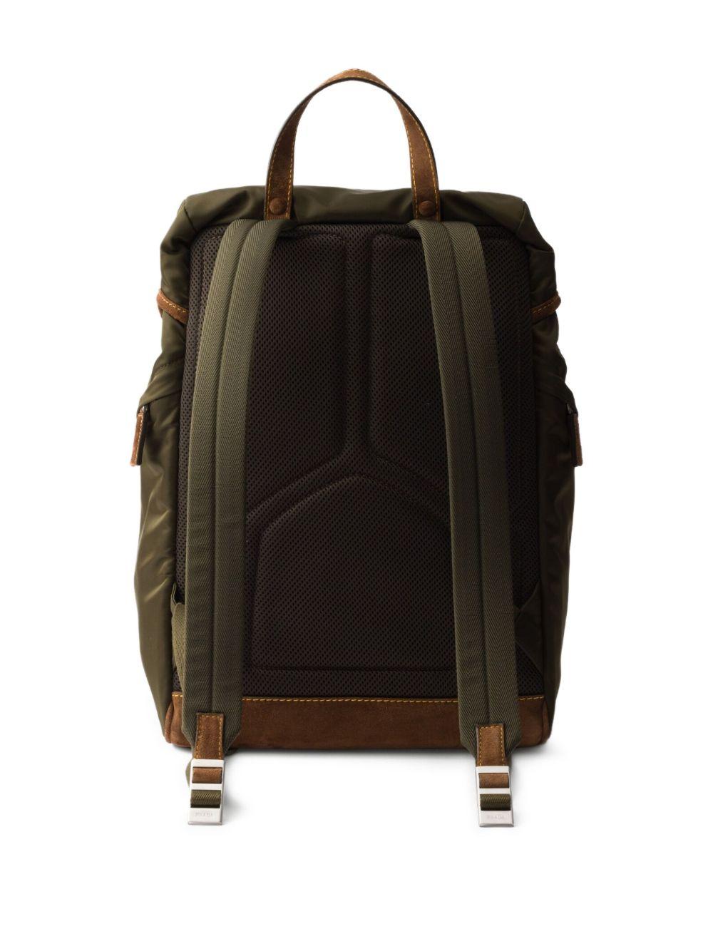 Re-Nylon and suede backpack 2VZ135384 V-HBFF041O PRADA 