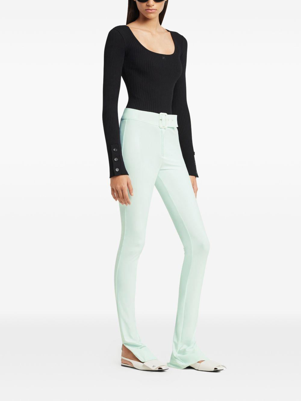 HERITAGE RIB KNIT TOP 126MTO479FI0001 9999 COURRÈGES 