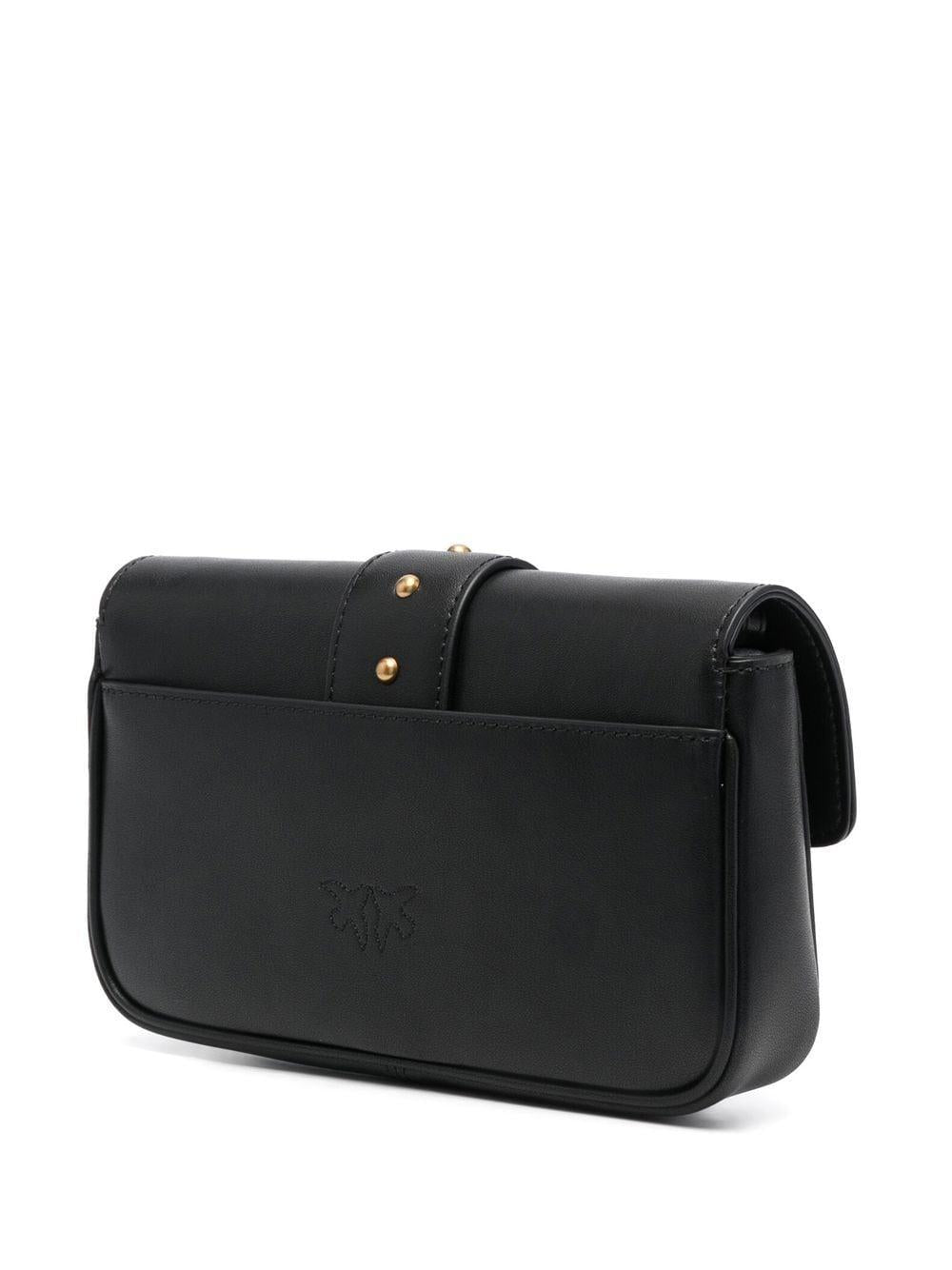 Black Love One Pocket leather crossbody bag 100061 A0F1Z99Q PINKO 