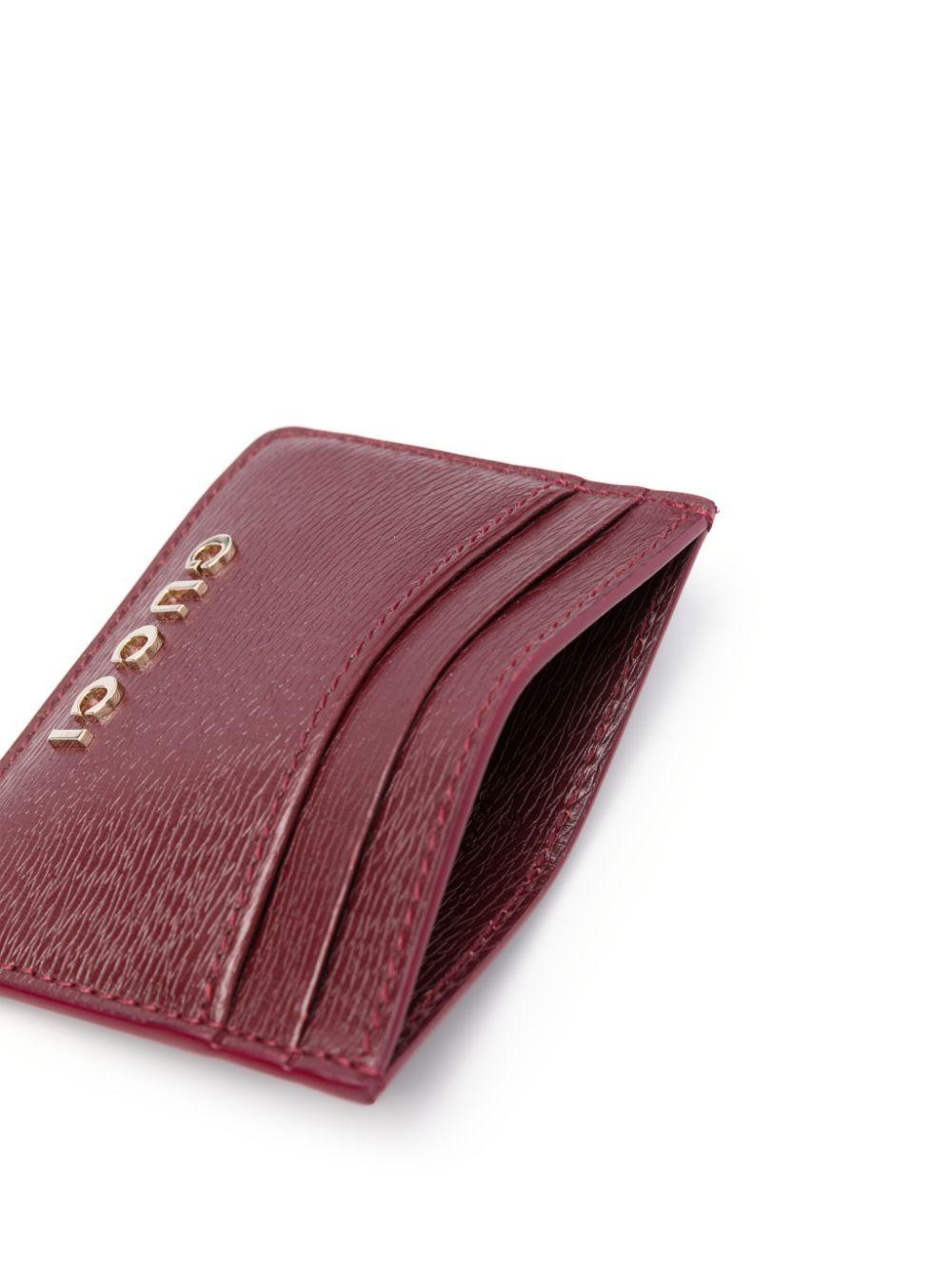 Gucci script-detail card holder<BR/><BR/><BR/> 773428 0OP0T6207 GUCCI 