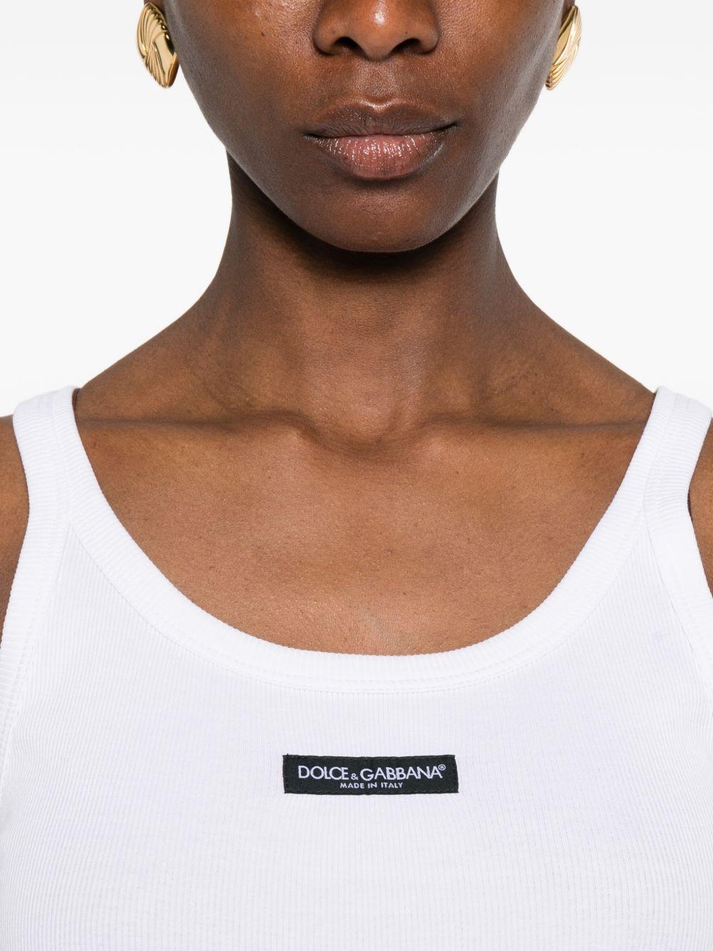 Ribbed tank top F8W45T FU7AVW0800 DOLCE & GABBANA 