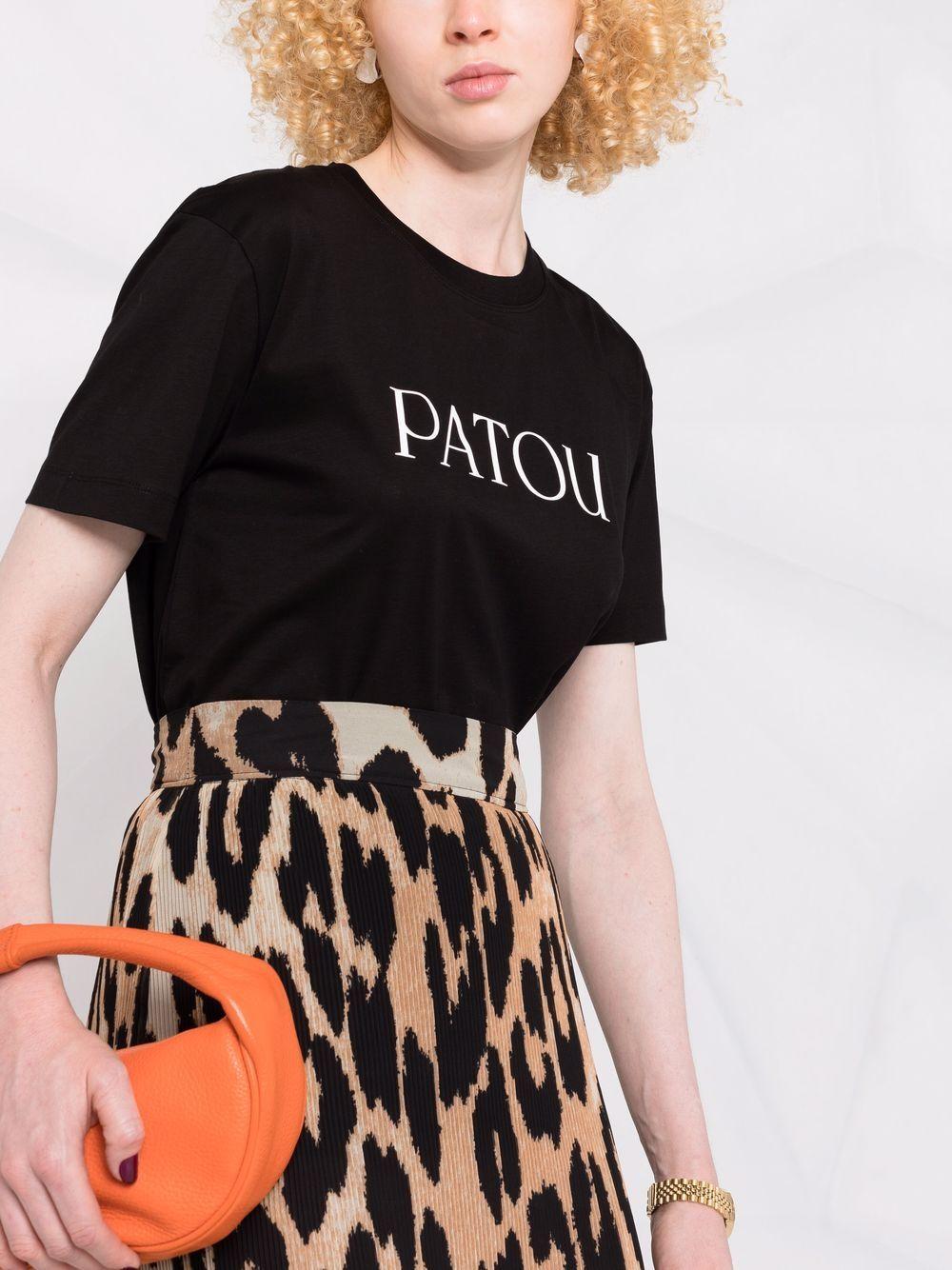 Logo-print organic-cotton T-shirt<BR/><BR/><BR/> JE0299999 999B PATOU 