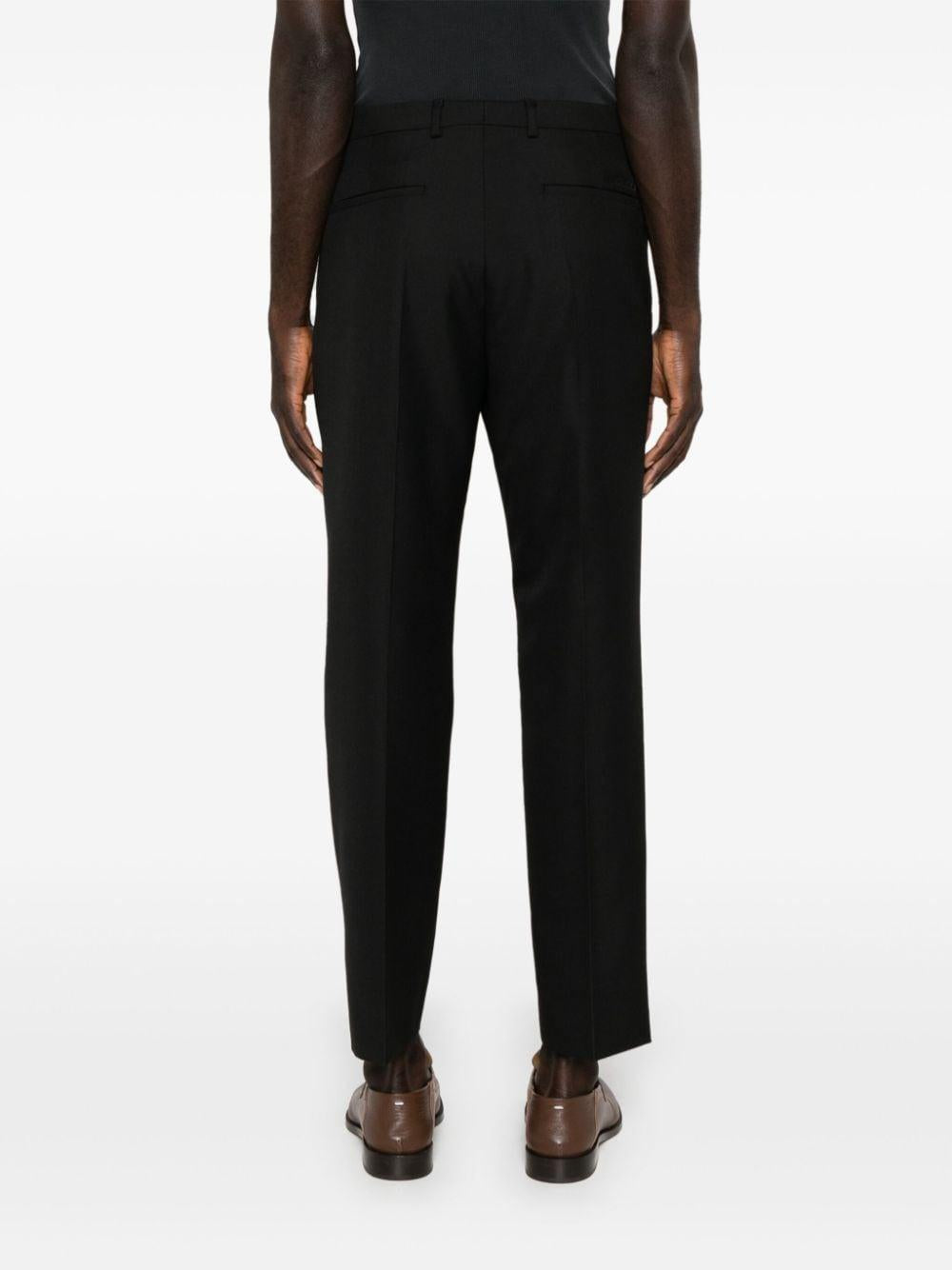 Logo-embroidered twill tailored trousers<BR/><BR/><BR/><BR/> 791156 ZAMII1000 GUCCI 