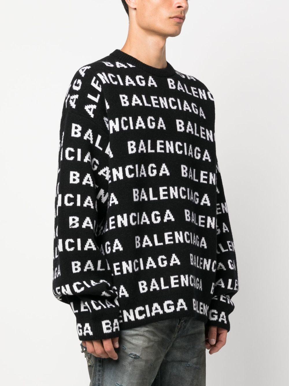 Logo all-over jumper<BR/><BR/><BR/> 761596 T16731070 BALENCIAGA 