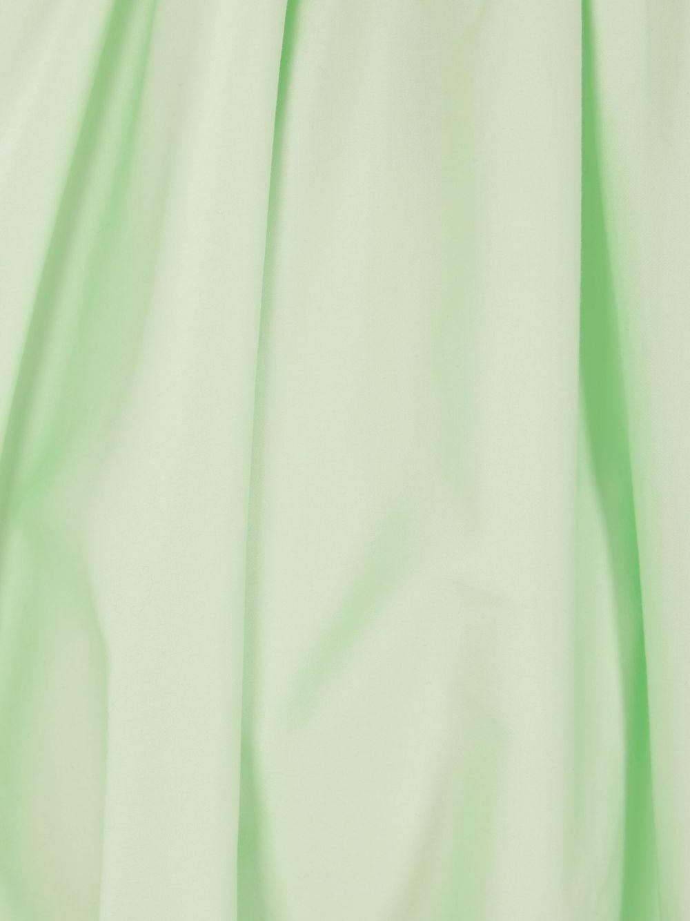 Cotton midi dress<BR/><BR/> 038M GREEN SELF-PORTRAIT 