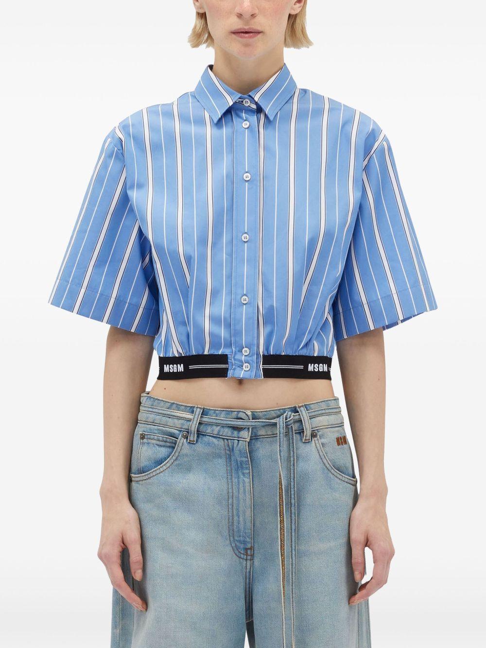 Crop shirt 3841MDE18 25711785 MSGM 
