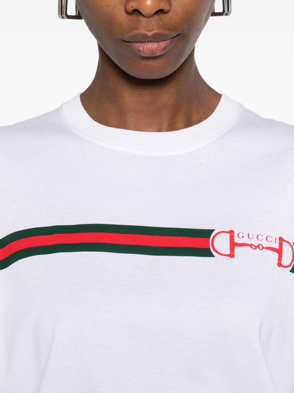 Cotton jersey T-shirt with print 837959 XJHM59081 GUCCI 
