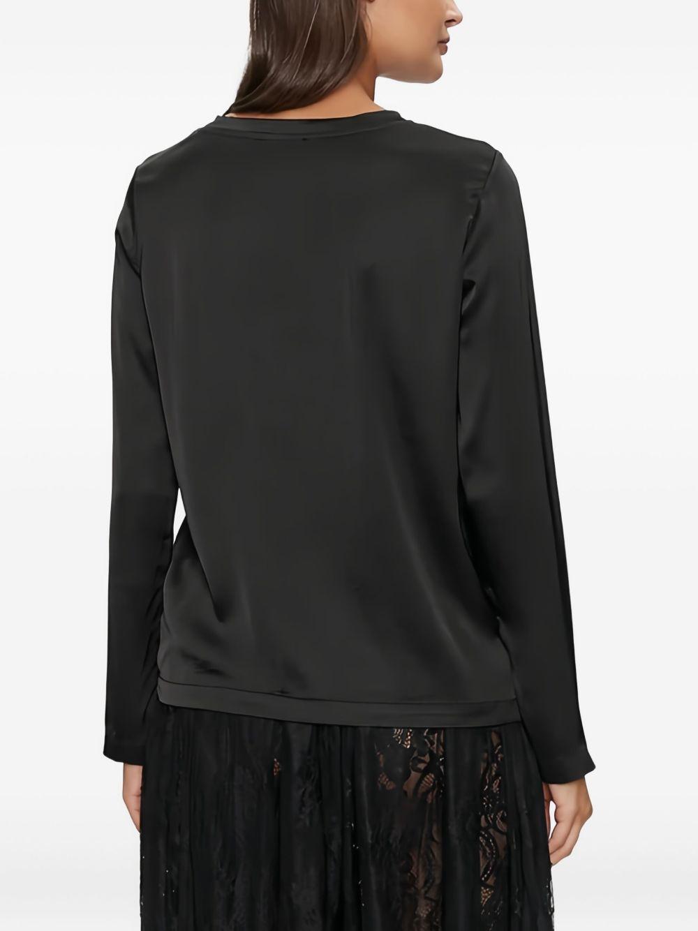 T-shirt with glossy finish TS0202 NERO VICOLO 
