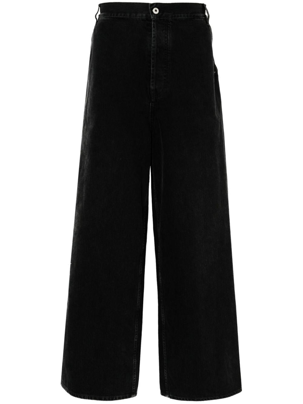 Logo-patch jeans<BR/><BR/><BR/> OMYA18CF24DEN002 1300 OFF-WHITE 