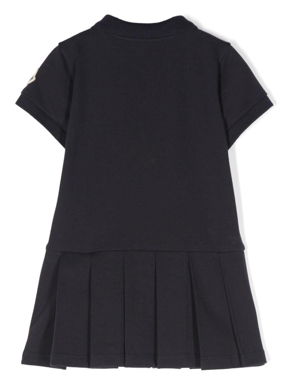 Pleated-skirt dress<BR/><BR/><BR/> 8I00001 8496F778 MONCLER KIDS 