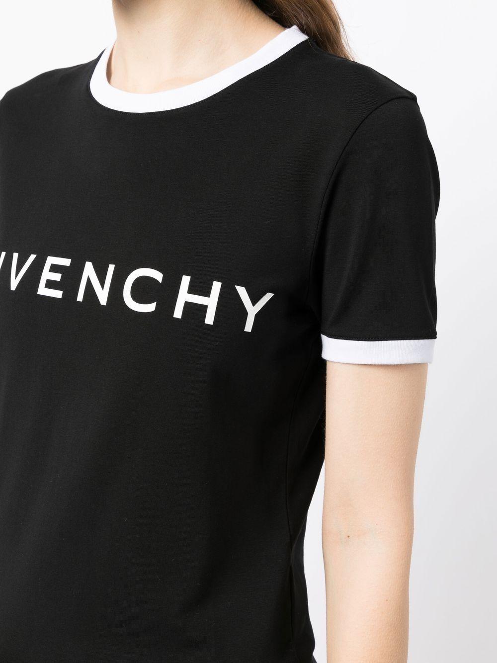 Logo-print cotton T-Shirt<BR/><BR/> BW70BF3YAC 004 GIVENCHY 