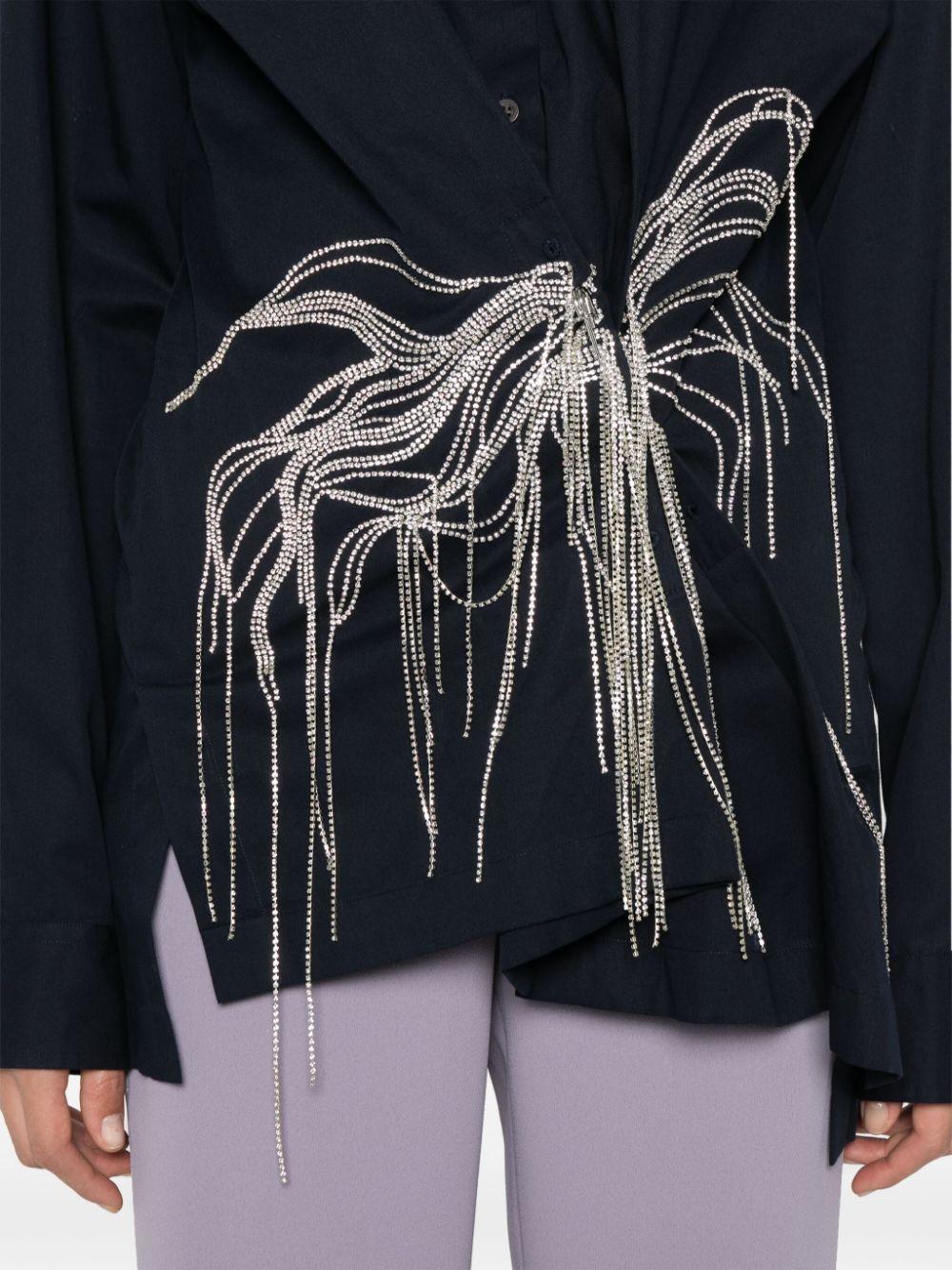 Rhinestone-embellished shirt<BR/><BR/> 010743 9295509 DRIES VAN NOTEN 