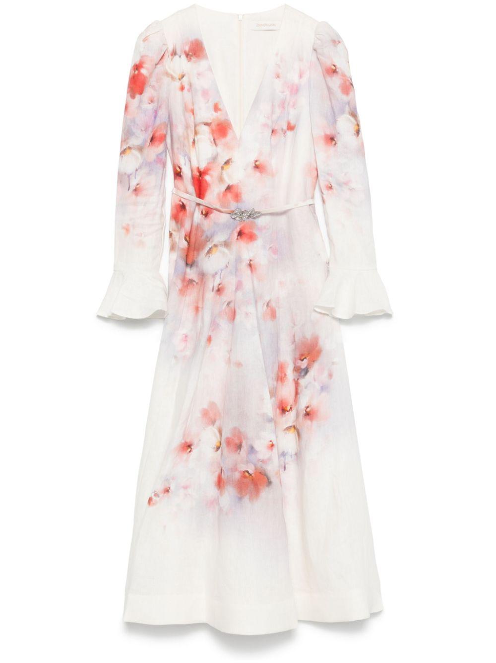 Crush midi dress<BR/><BR/><BR/> 2344DR251 SCAFLO ZIMMERMANN 