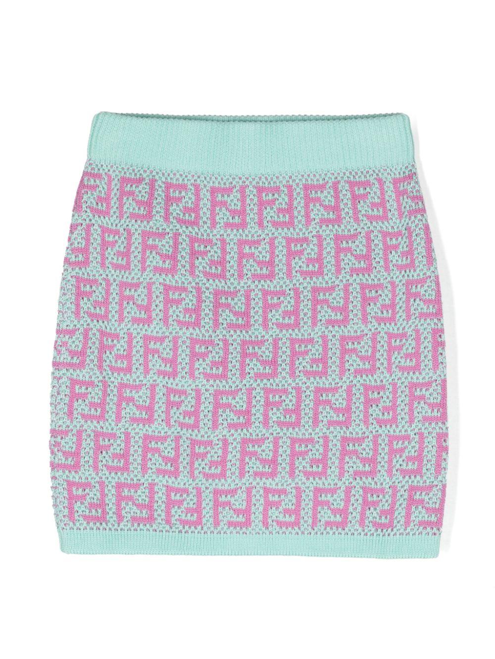 FF logo skirt JFG135 AQTFF1N91 FENDI KIDS 