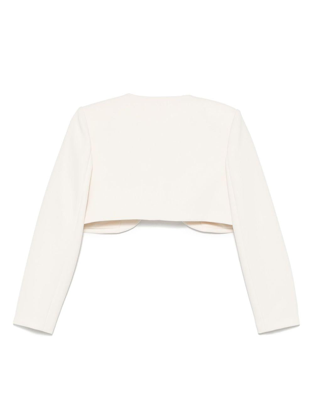 3D-sequin crepe jacket<BR/><BR/> 268J CREAM SELF-PORTRAIT 
