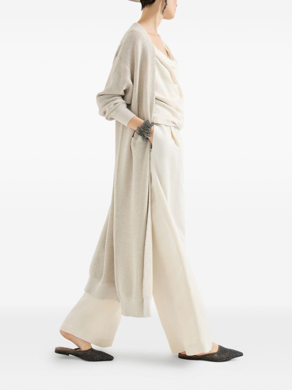 sparkling net long cardigan MST263346 CY948 BRUNELLO CUCINELLI 