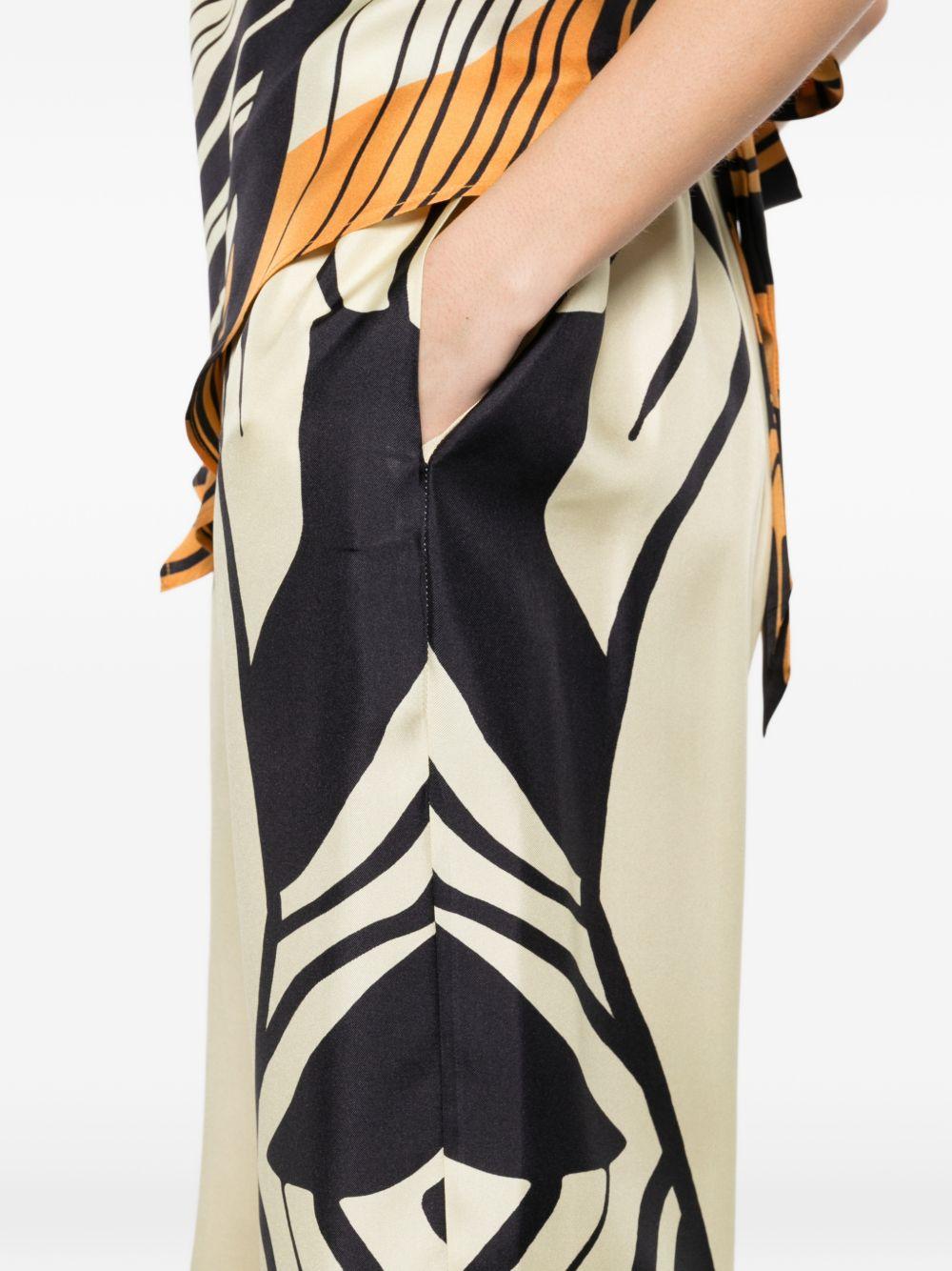 Sofia wide-leg trousers in twill 9L00003 NSS002000703_01A RAQUEL DINIZ 