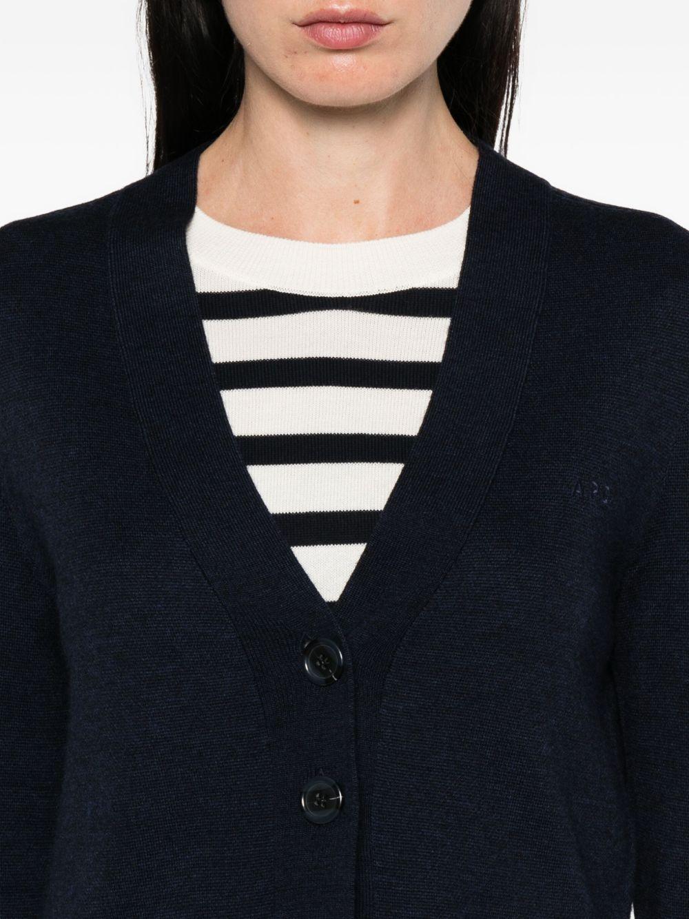 V-neck cardigan WVBEE F22328IAK A.P.C. 