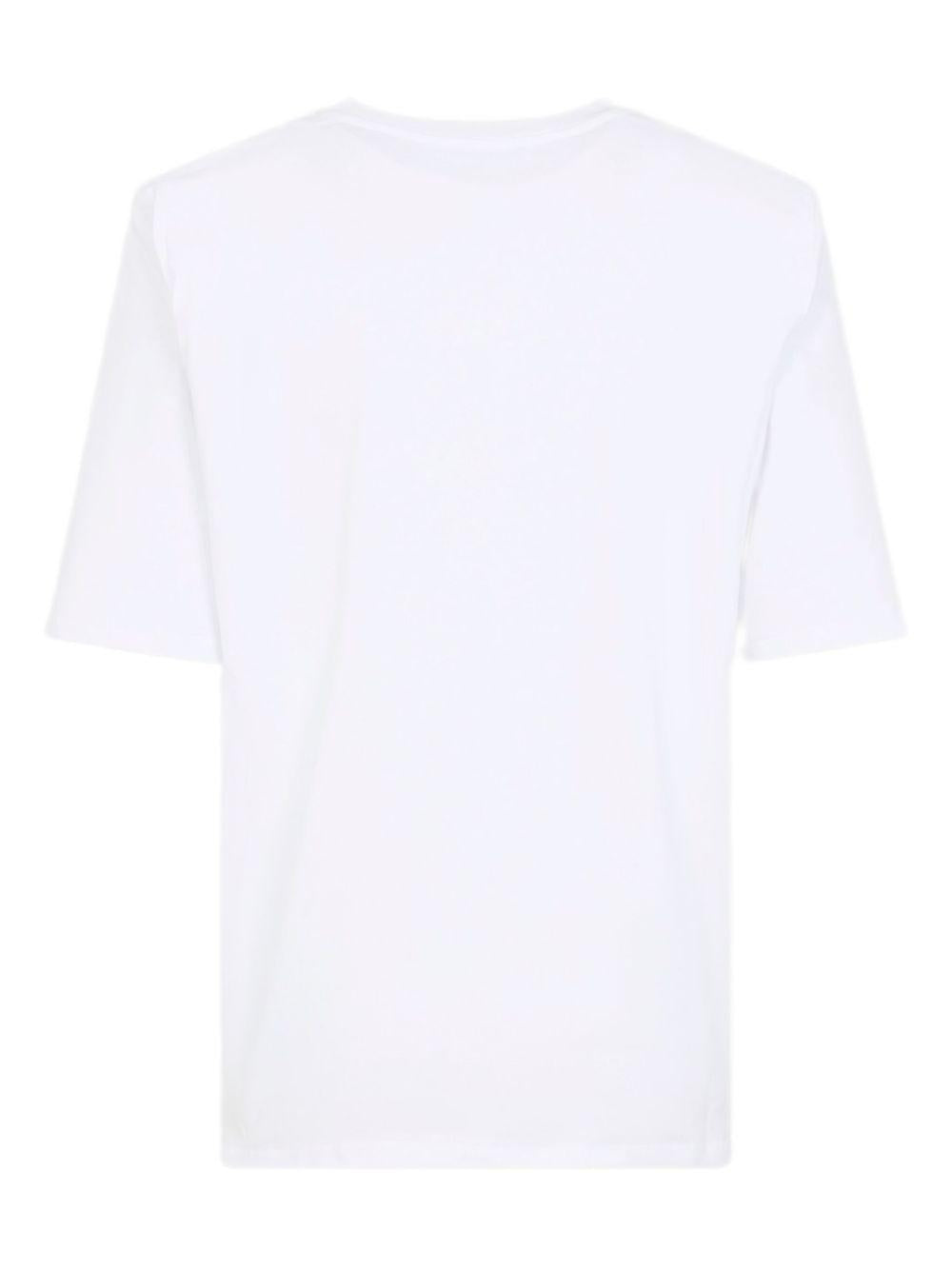 CARRINGTON PADDED SHOULDER TEE TSFS21180000 WHITE THE FRANKIE SHOP 