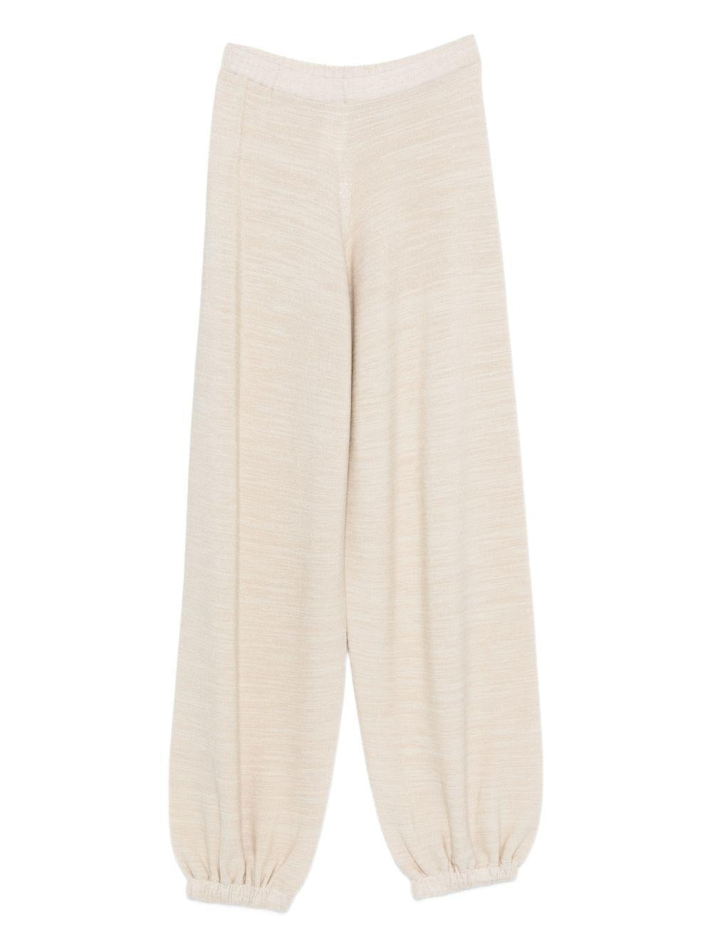 Jogger pants in wool, cotton, and lurex PAD266F328L766 0145 FABIANA FILIPPI 