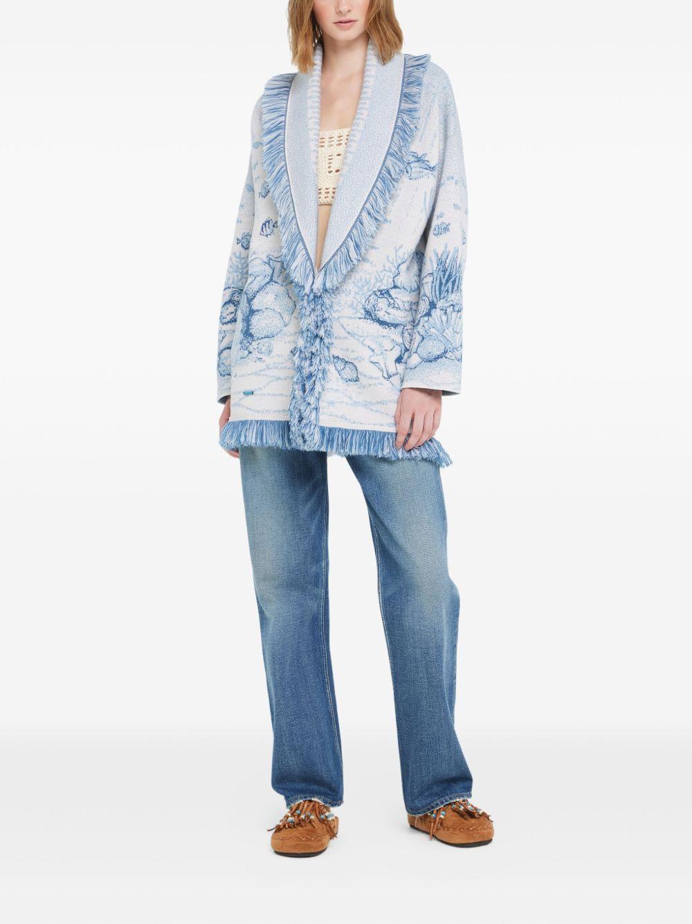 DEEP IN THE OCEAN CARDIGAN LWHB064R26KNI018 0F45 ALANUI 