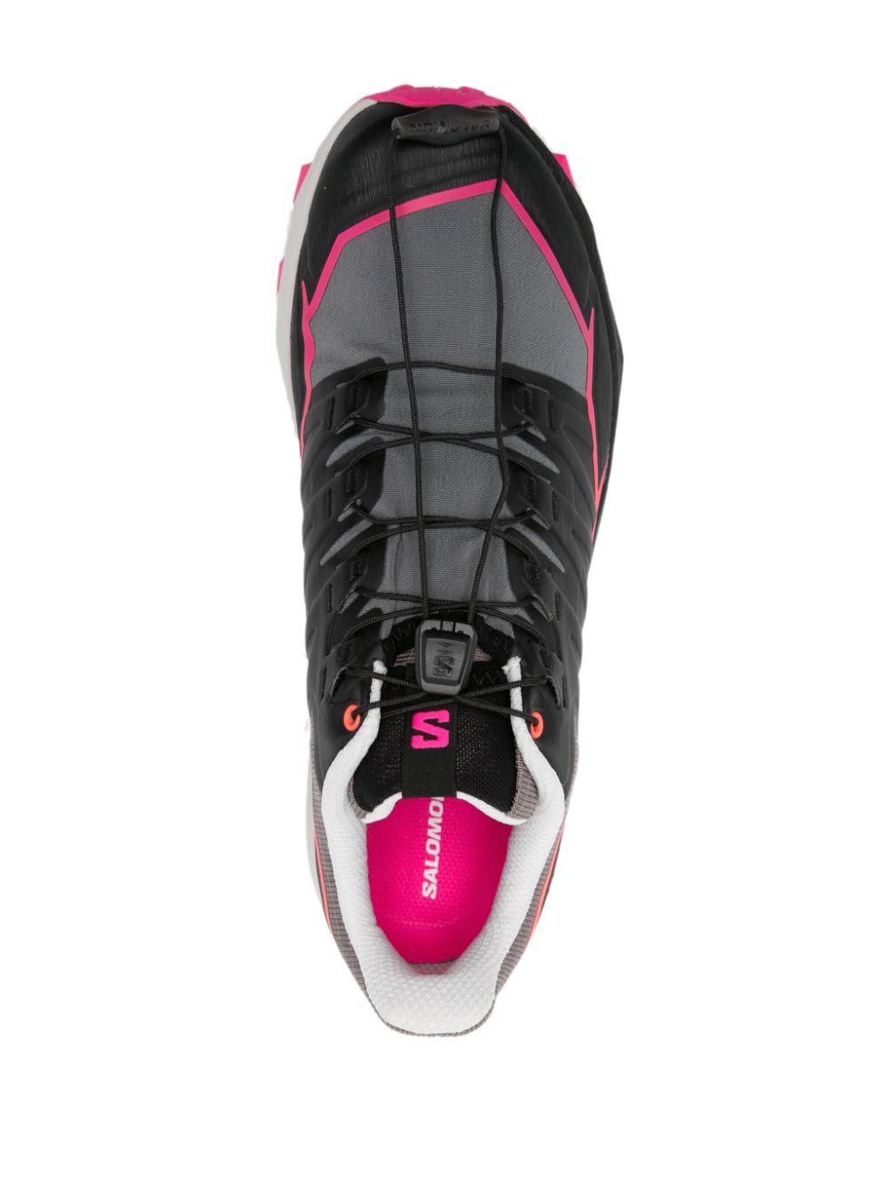 Logo-print panelled-design sneakers L47382600 PLUMKITTEN/BLACK/PINK GLO SALOMON 