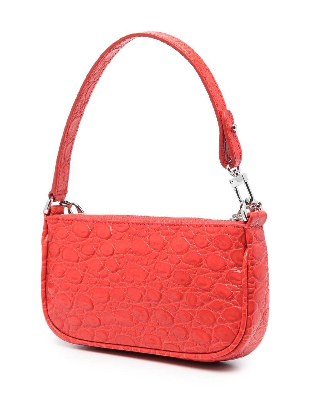 Mini Rachel leather shoulder bag 23CRMIRAFLMCCESMA FLAME BY FAR 
