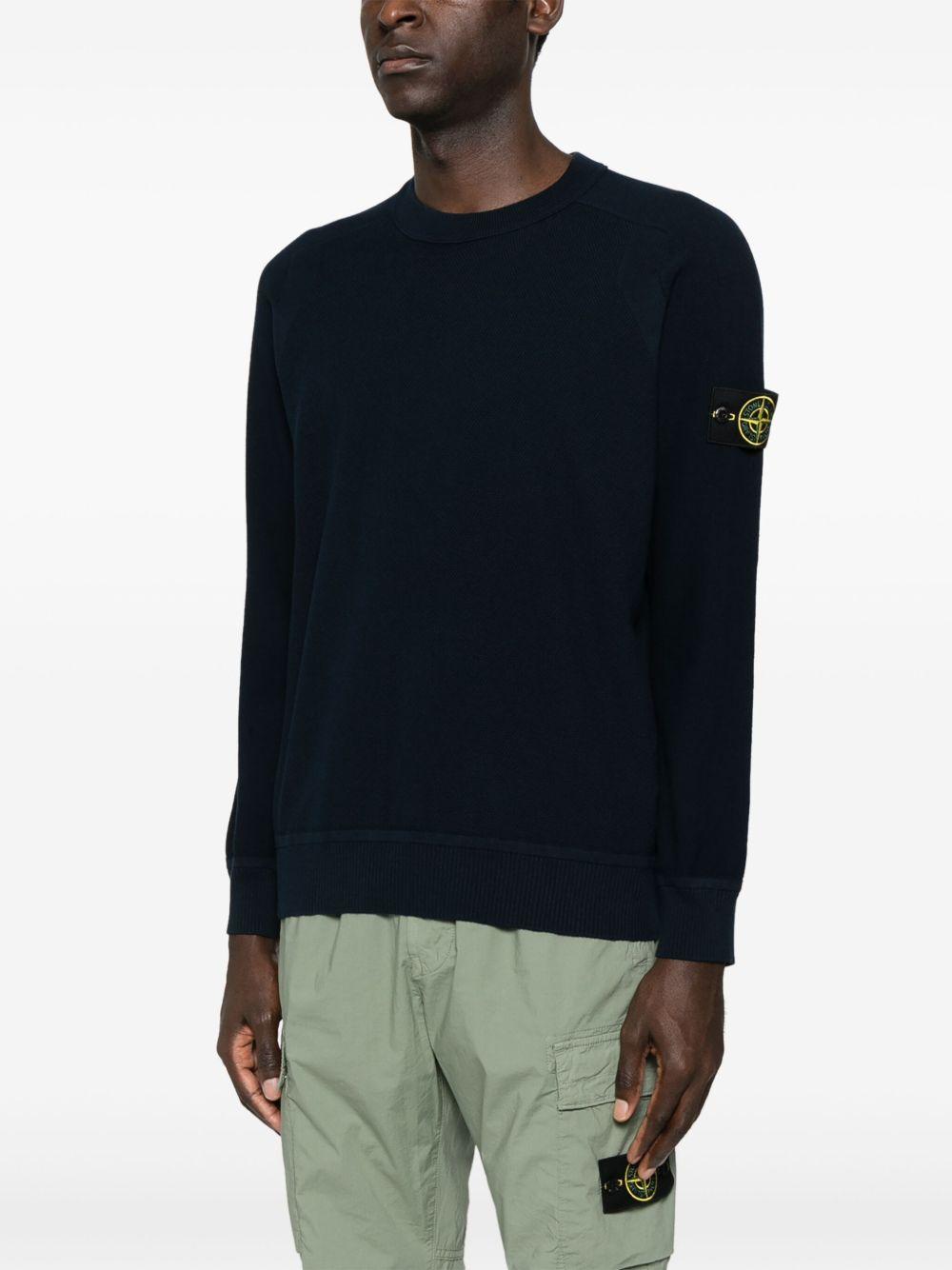 Piqué-weave sweatshirt<BR/><BR/><BR/> 5100036 S00B5V0020 STONE ISLAND 