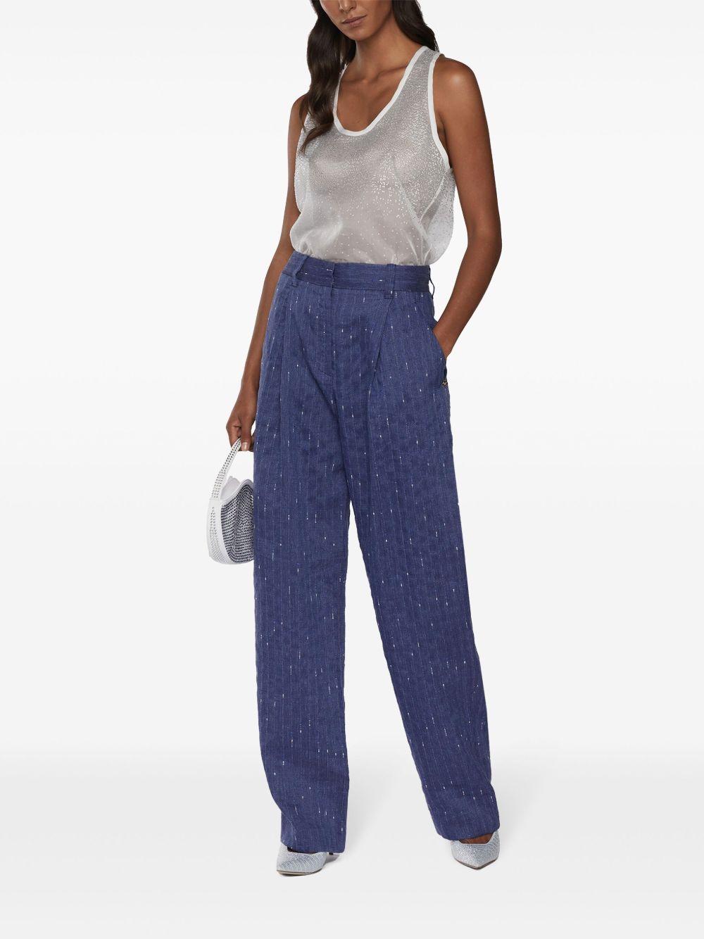 Pinstriped trousers<BR/><BR/><BR/> 78AAA109 N0524247 GENNY 