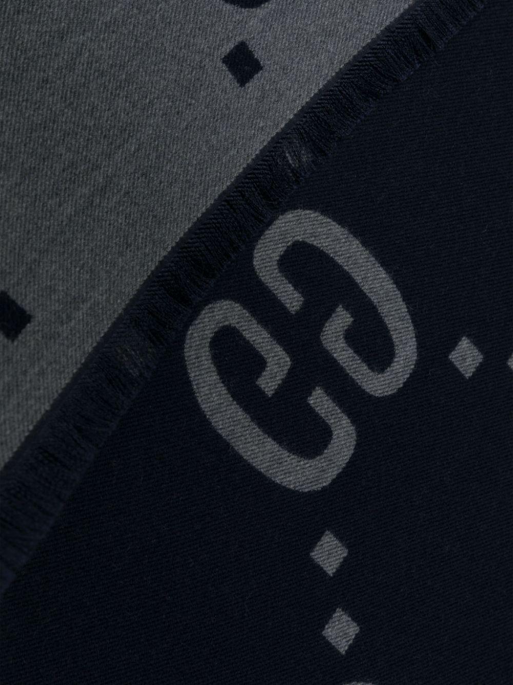 GG-jacquard frayed scarf<BR/><BR/> 495592 4G3504063 GUCCI 