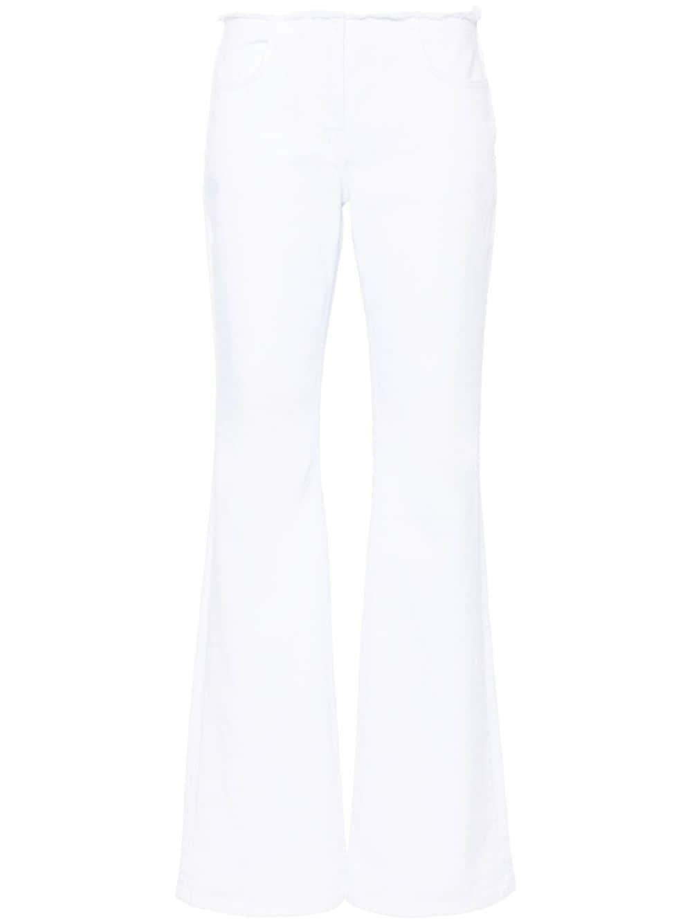 raw-cut detail low-rise flared jeans<BR/><BR/><BR/> BW514L5YB4 100 GIVENCHY 