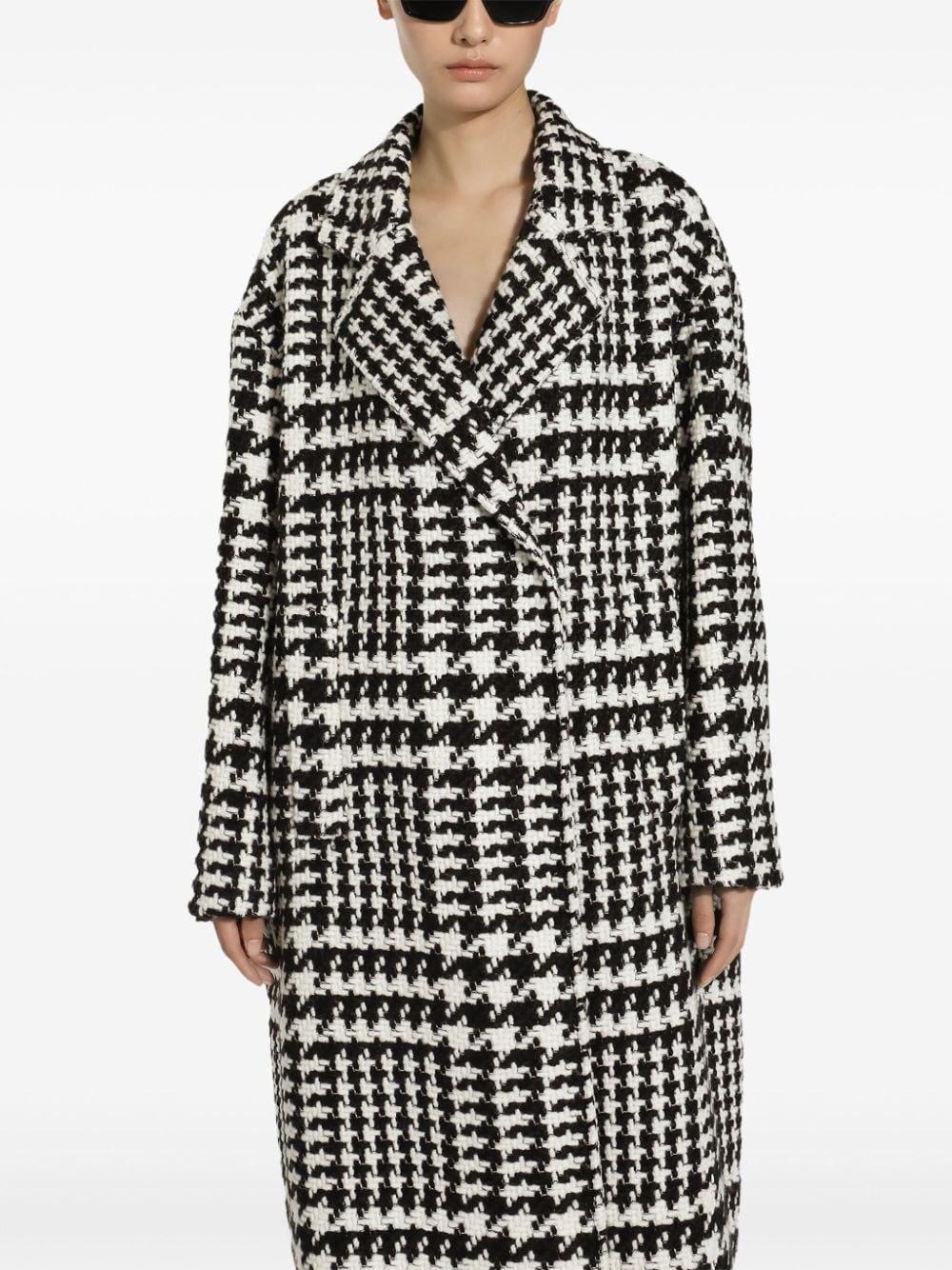 Houndstooth-pattern coat<BR/><BR/><BR/> F0E2FT FMMGXS8030 DOLCE & GABBANA 