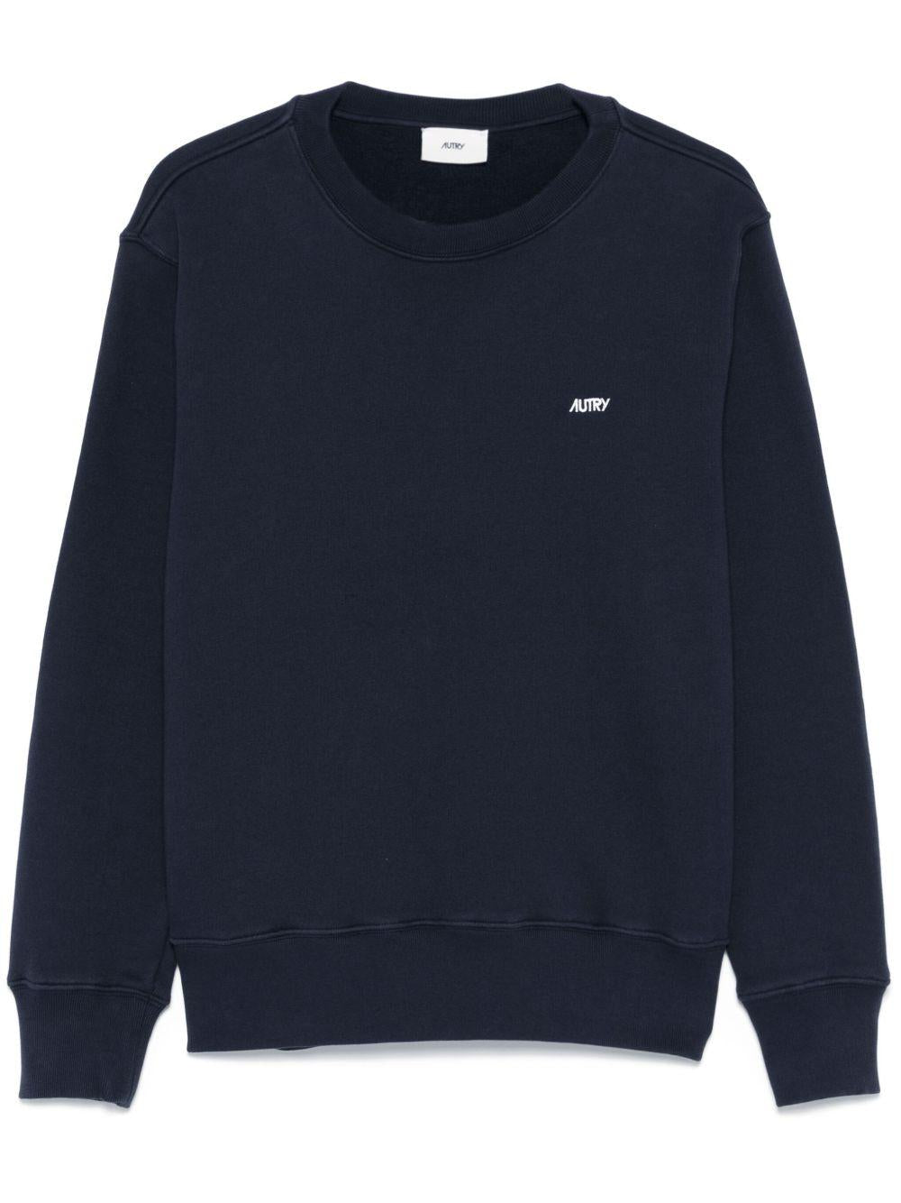 Logo sweatshirt SWPM A1JBJERSEY BLUE AUTRY 