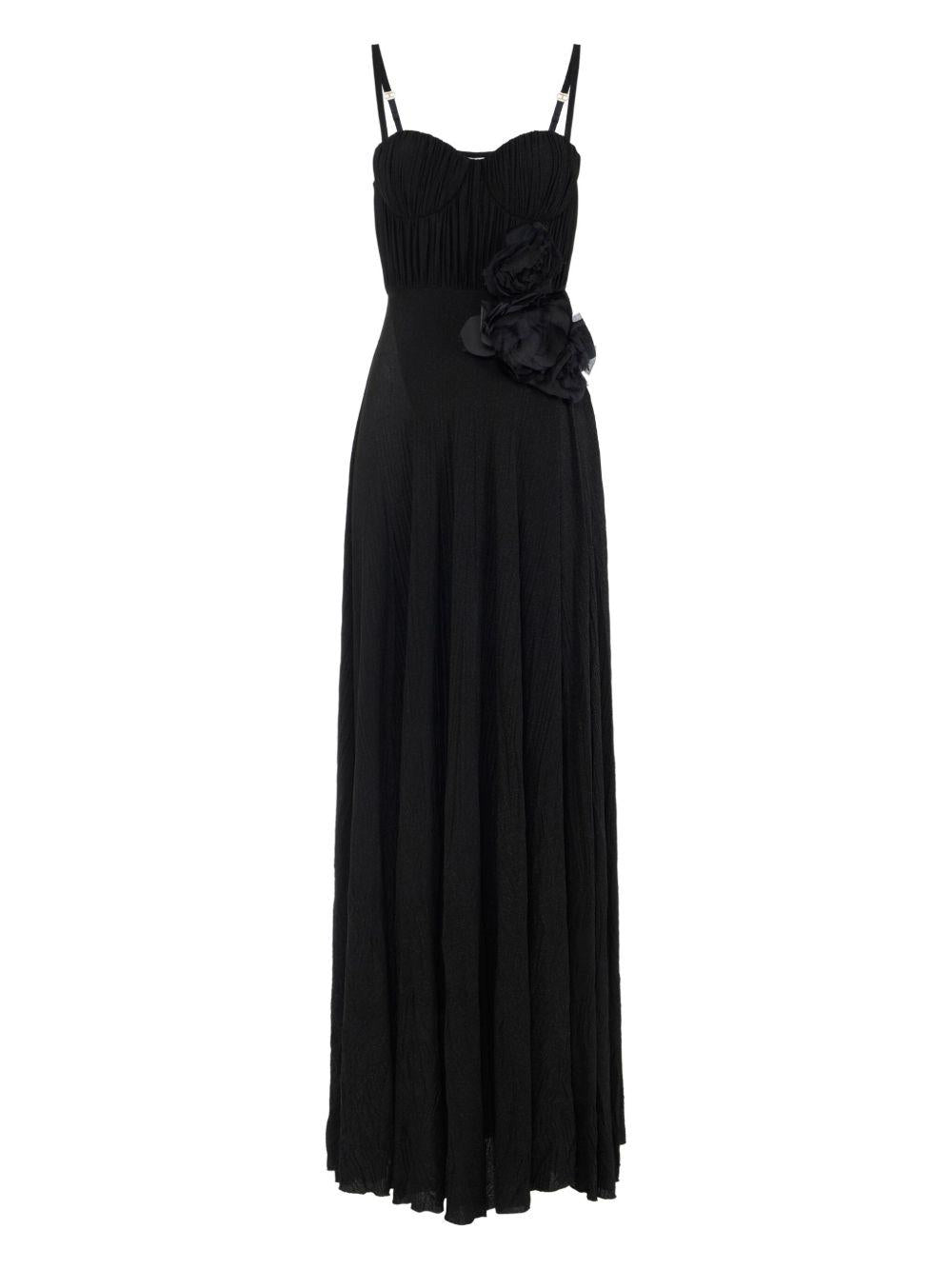 Floral-appliqué detailing dress<BR/><BR/> ABR2252E2 110 ELISABETTA FRANCHI 
