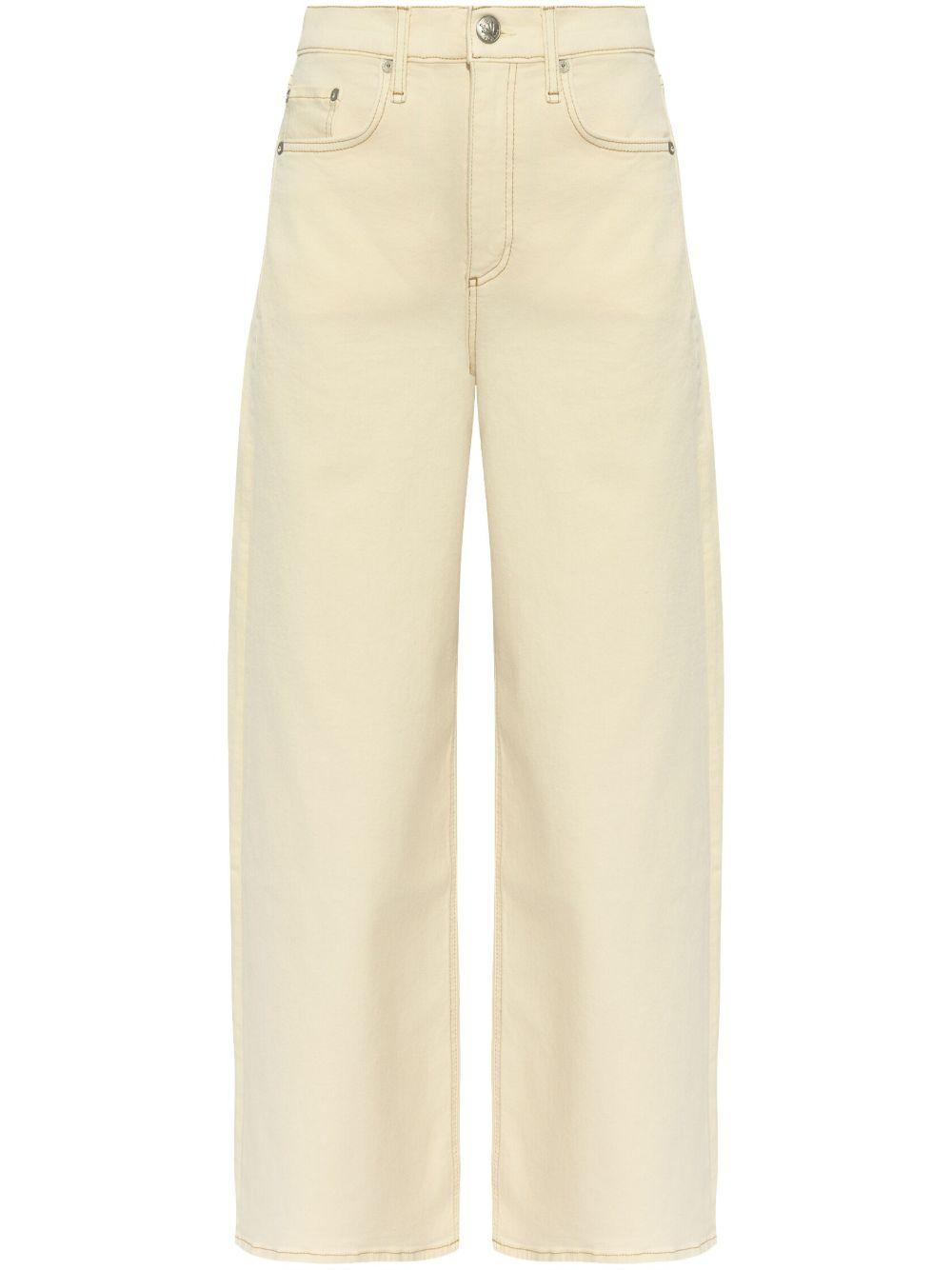 Wide leg jeans WDD24P2993BREC ECRU RAG & BONE 