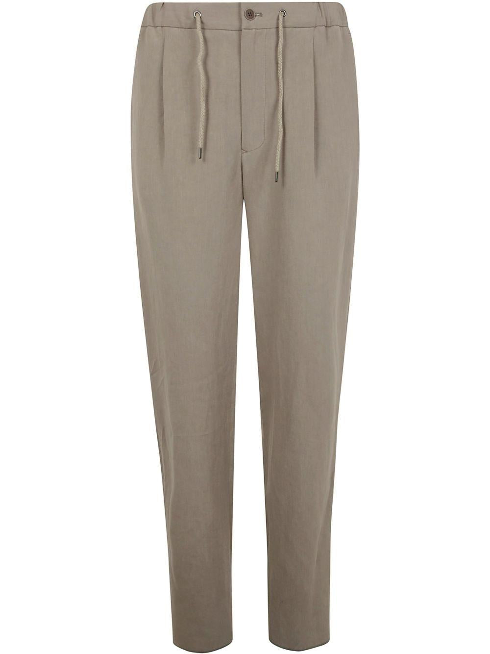 LINEN-CANVAS TROUSERS GM001625 TE10954U6167 GIORGIO ARMANI 