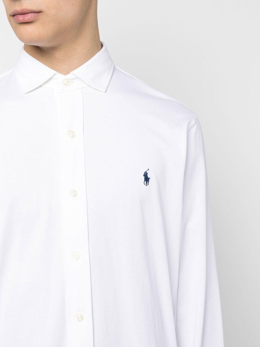 Camicia con ricamo<BR/><BR/><BR/> 710899386001 WHITE POLO RALPH LAUREN 